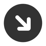 Arrow Down Right Circle SVG Icon